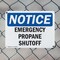Signmission Emergency Propane Shutoff, 10 in W x Rectangle, Plastic OS-2PACK-NS-P-710-L-11890 - alternate 5